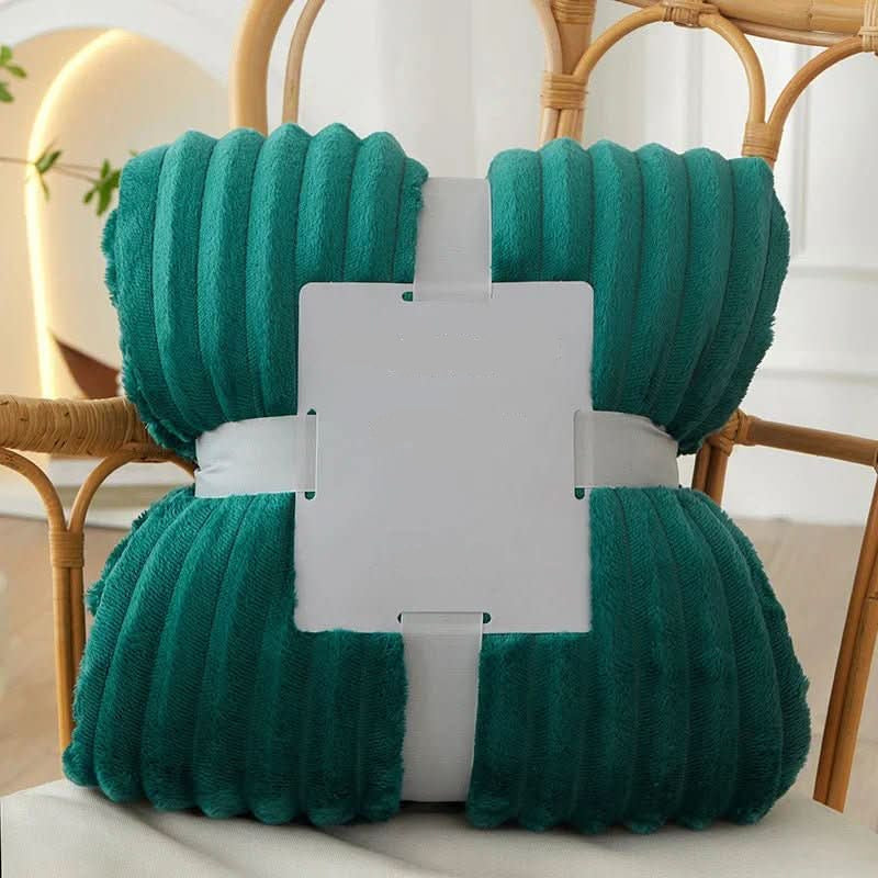 Striped Wide Flannel Fleece Blanket