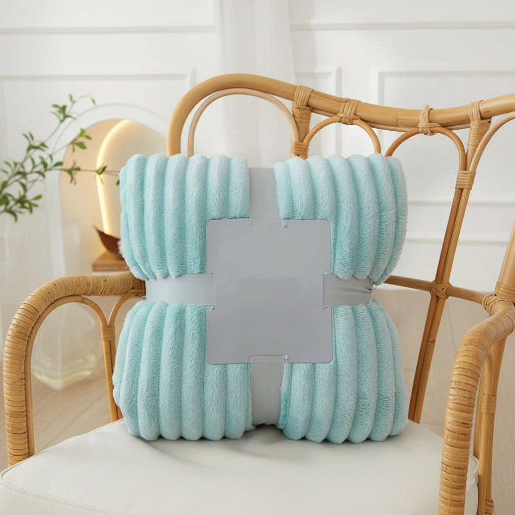 Striped Wide Flannel Fleece Blanket