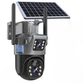 Solar-Powered Wireless 4K Security Camera – Dual Protection System
