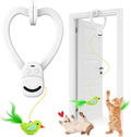 Interactive Motion-Activated Bird Toy for Indoor Cats