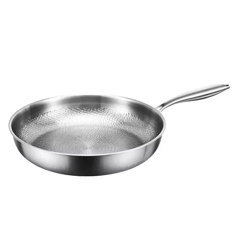 Non-Stick Hammered Titanium Frying Pan for Induction Cooktops and Contemporary Kitchens