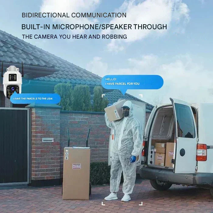 Solar-Powered Wireless 4K Security Camera – Dual Protection System