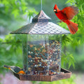 Stylish Copper-Style Bird Feeder for Durable Hanging Decor