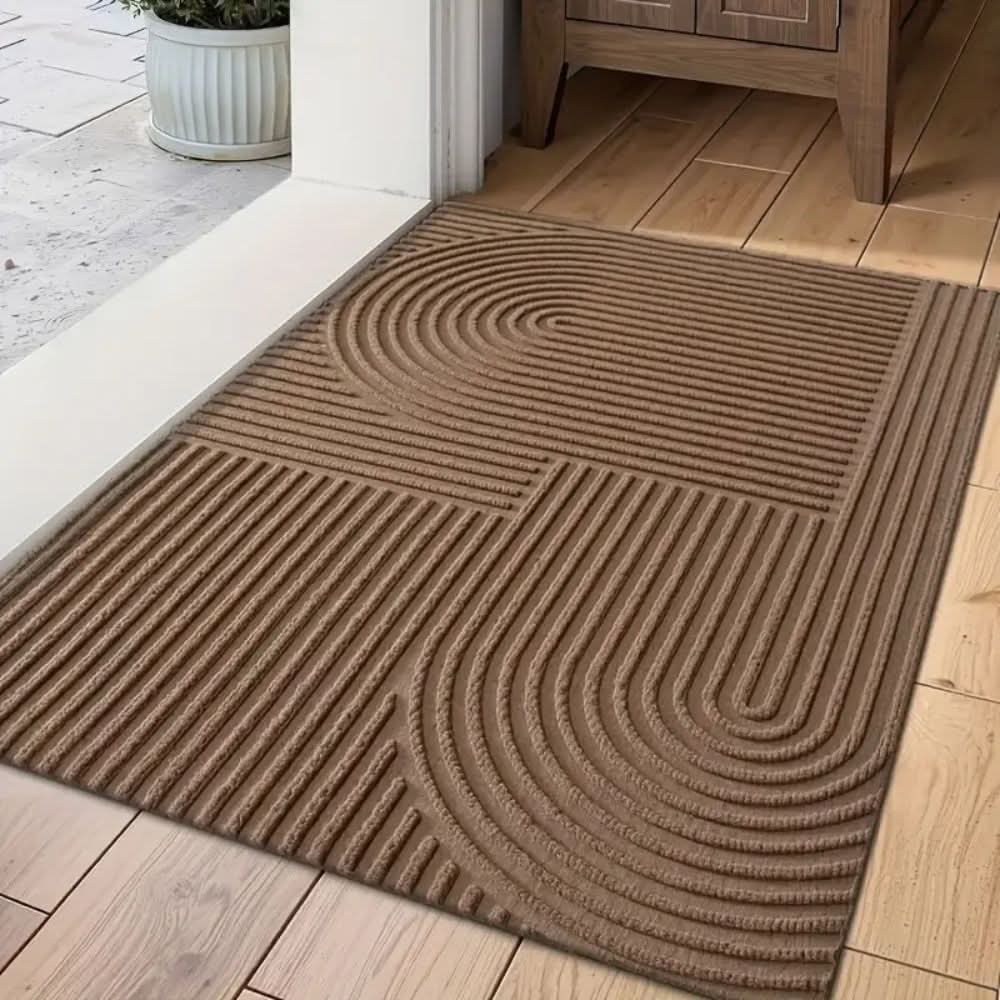 Washable Absorbent Mat with Flowing Line Design
