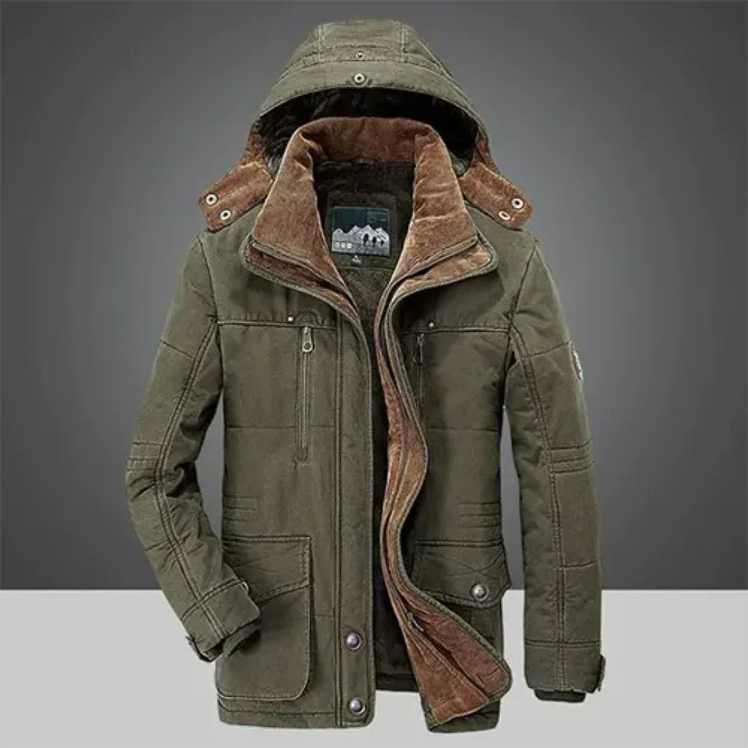 Men's Long Winter Jacket | Warm