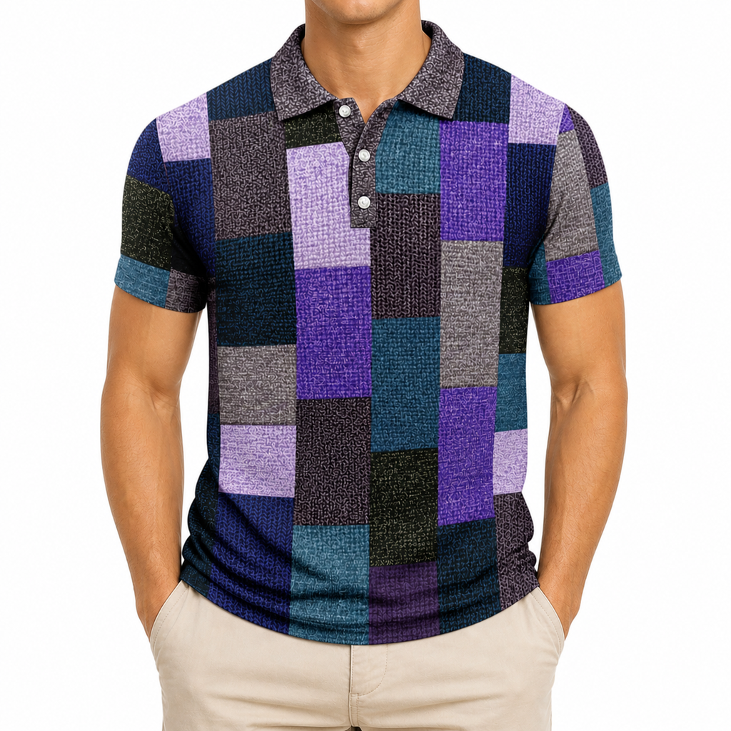 Men’s Casual Retro Polo Shirt | Short Sleeve
