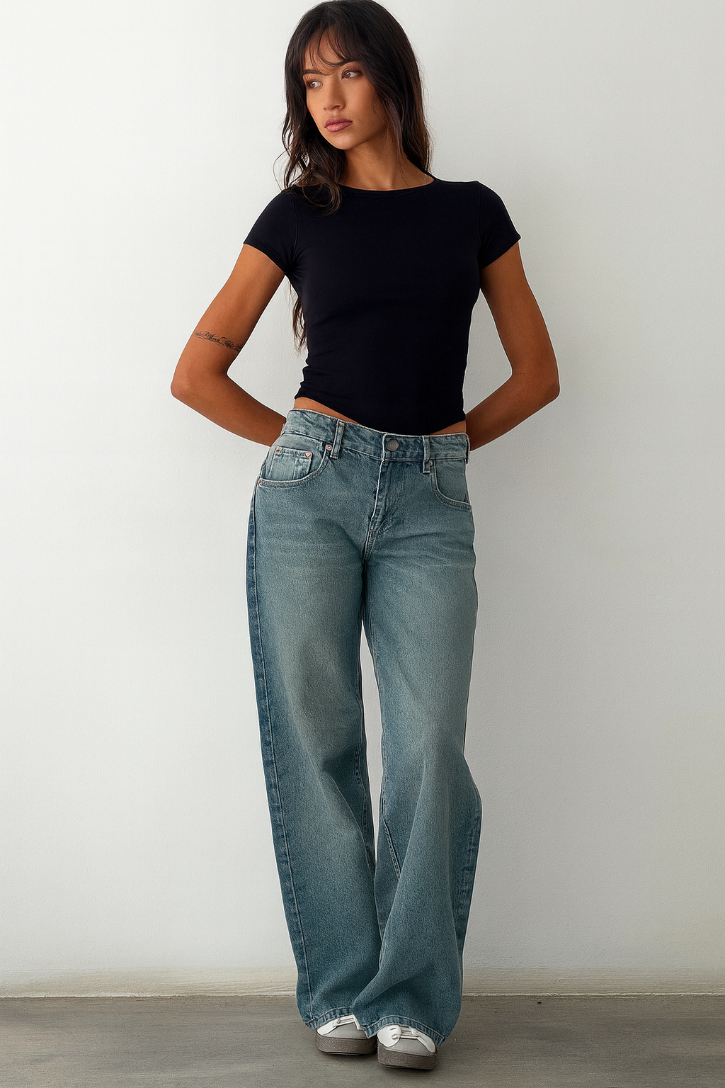 Women’s Casual Low Rise Baggy Cut Jeans | Loose Fit