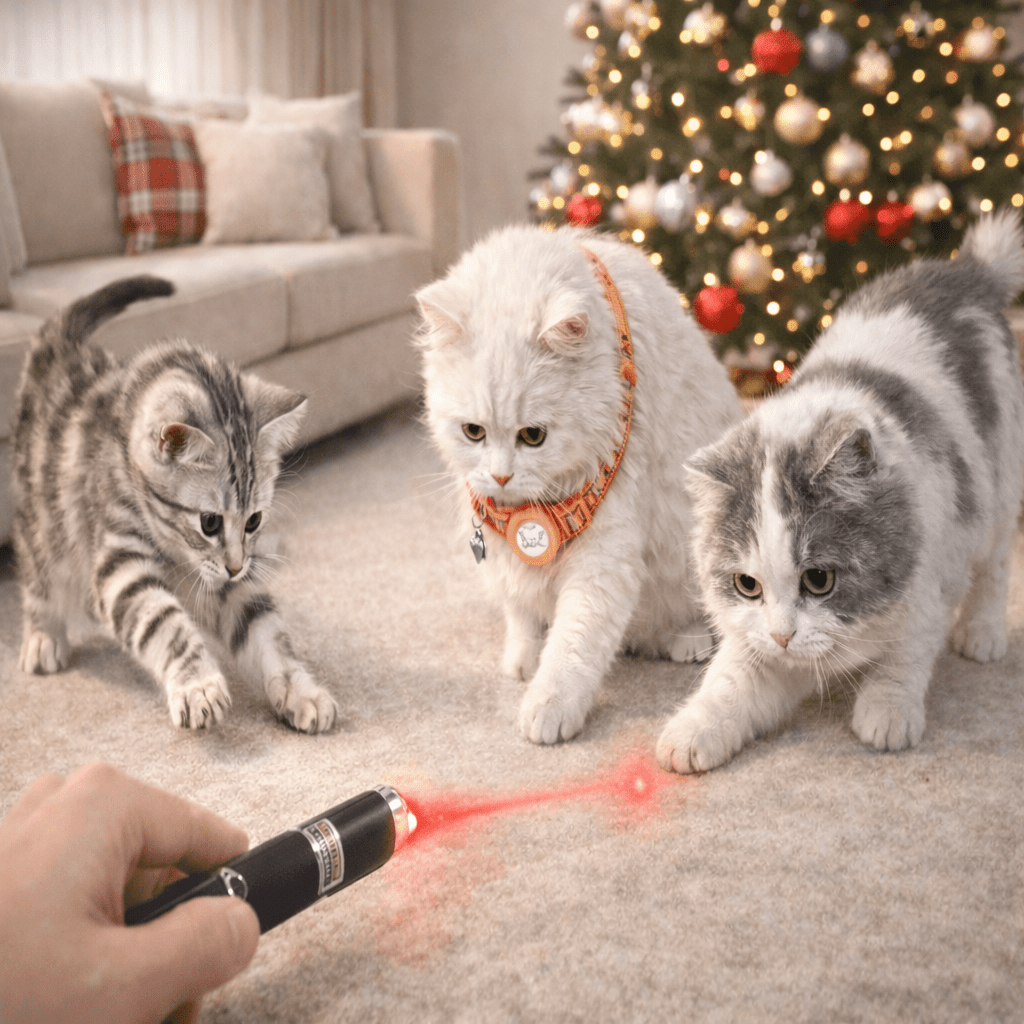 2-in-1 Mini LED Laser Pointer and Flashlight Pet Toy