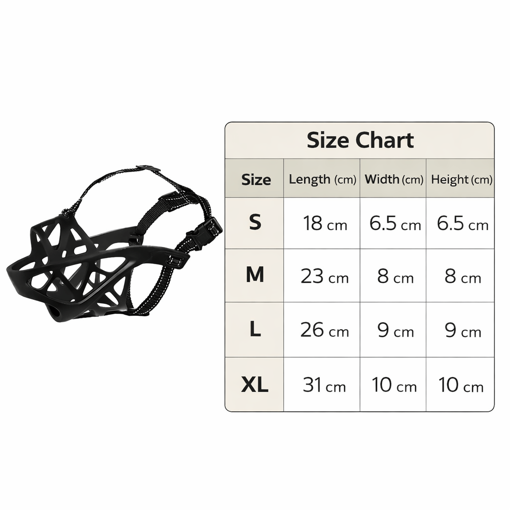 Soft Dog Muzzle for Safe Daily Use