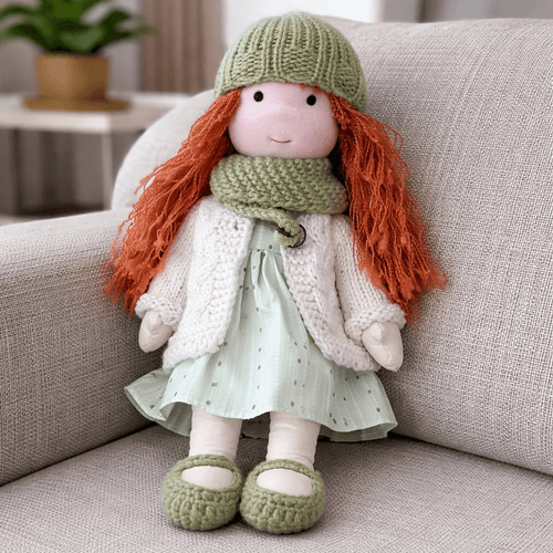 Handcrafted Cotton Doll for Imaginative Play
