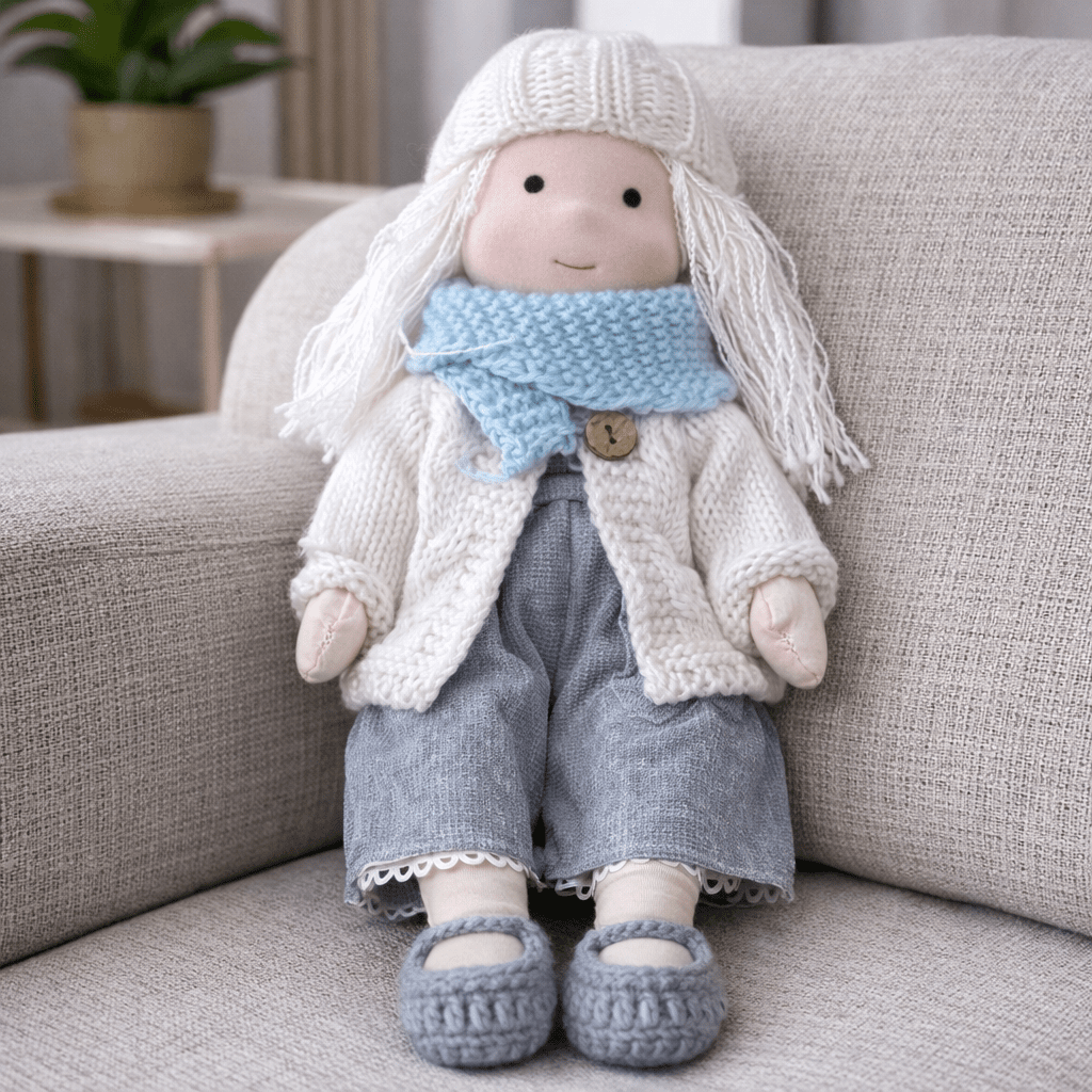 Handcrafted Cotton Doll for Imaginative Play