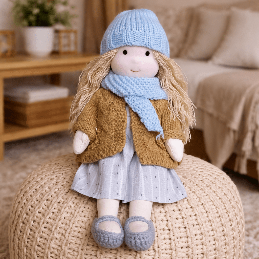 Handcrafted Cotton Doll for Imaginative Play