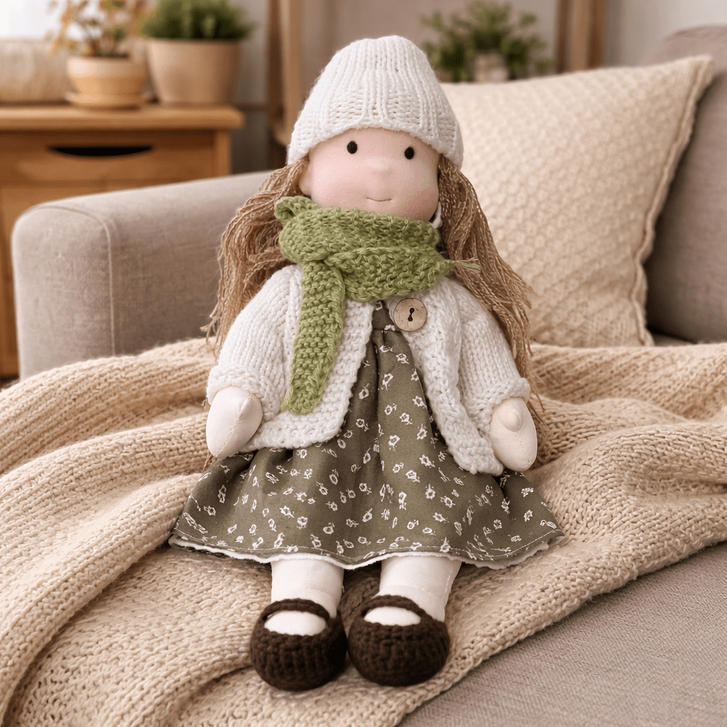 Handcrafted Cotton Doll for Imaginative Play