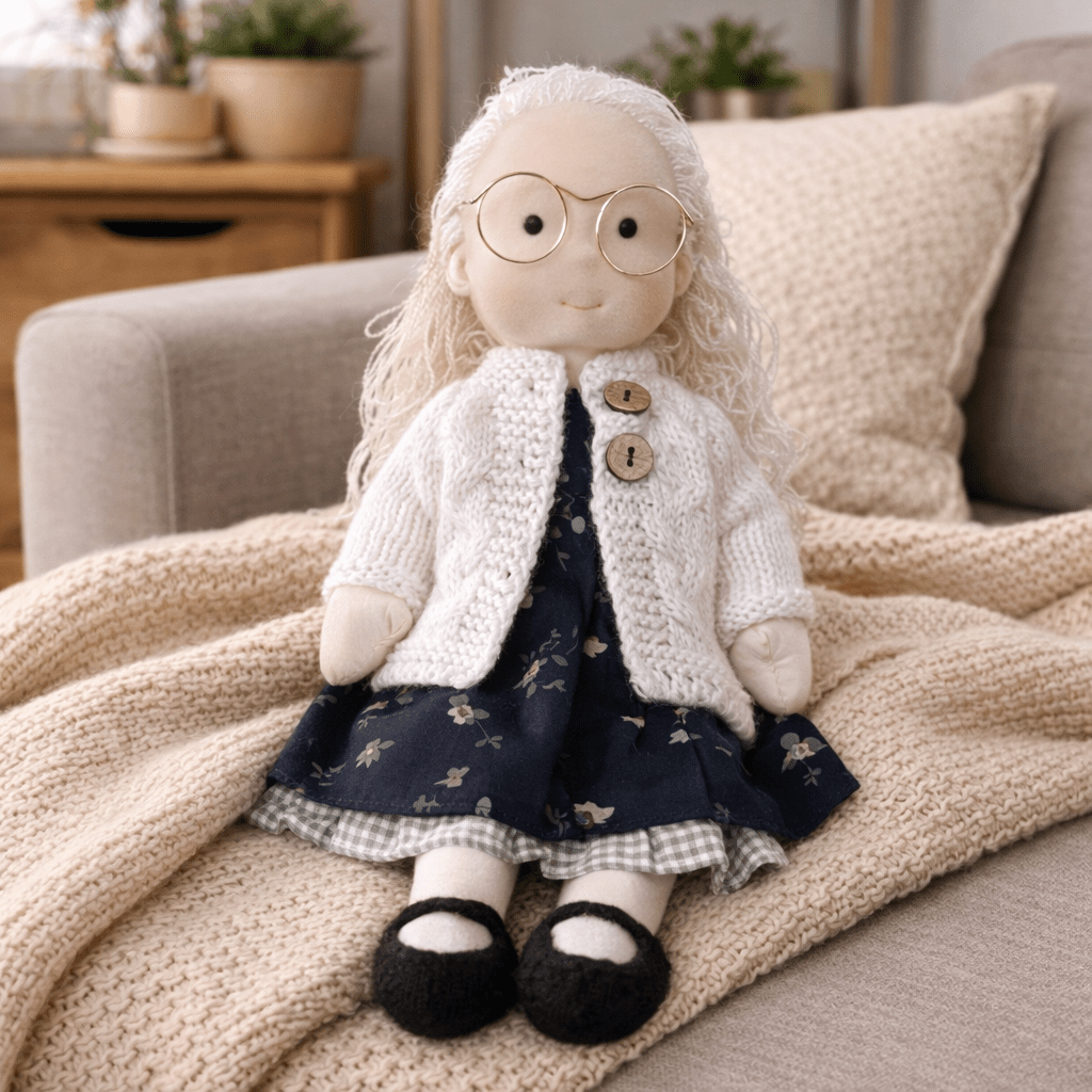 Handcrafted Cotton Doll for Imaginative Play