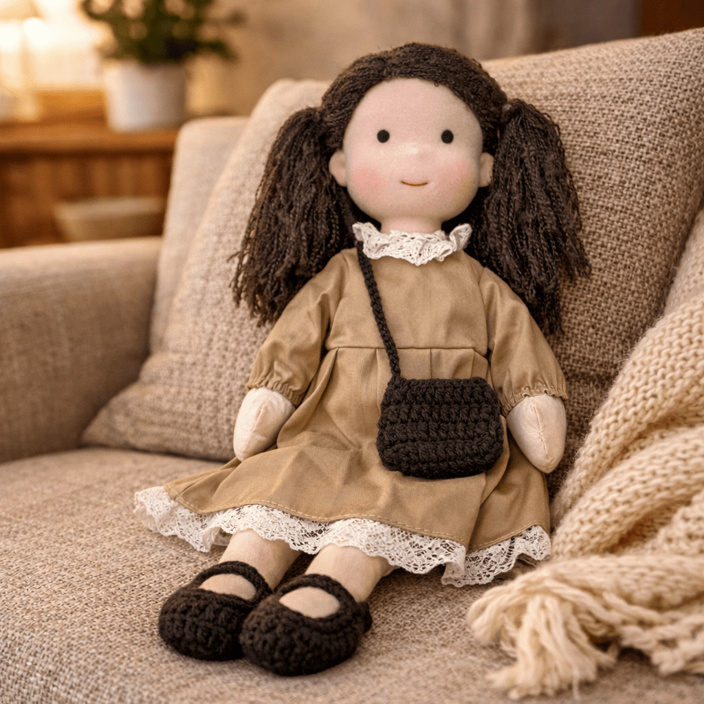 Handcrafted Cotton Doll for Imaginative Play