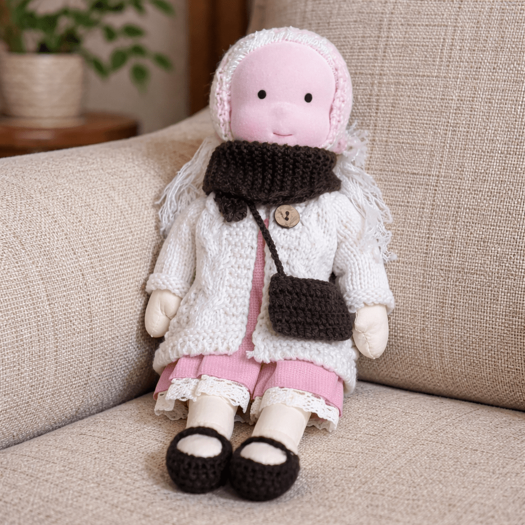 Handcrafted Cotton Doll for Imaginative Play