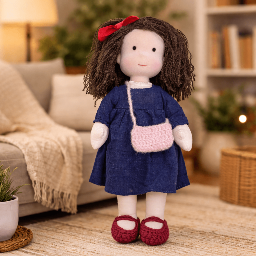Handcrafted Cotton Doll for Imaginative Play