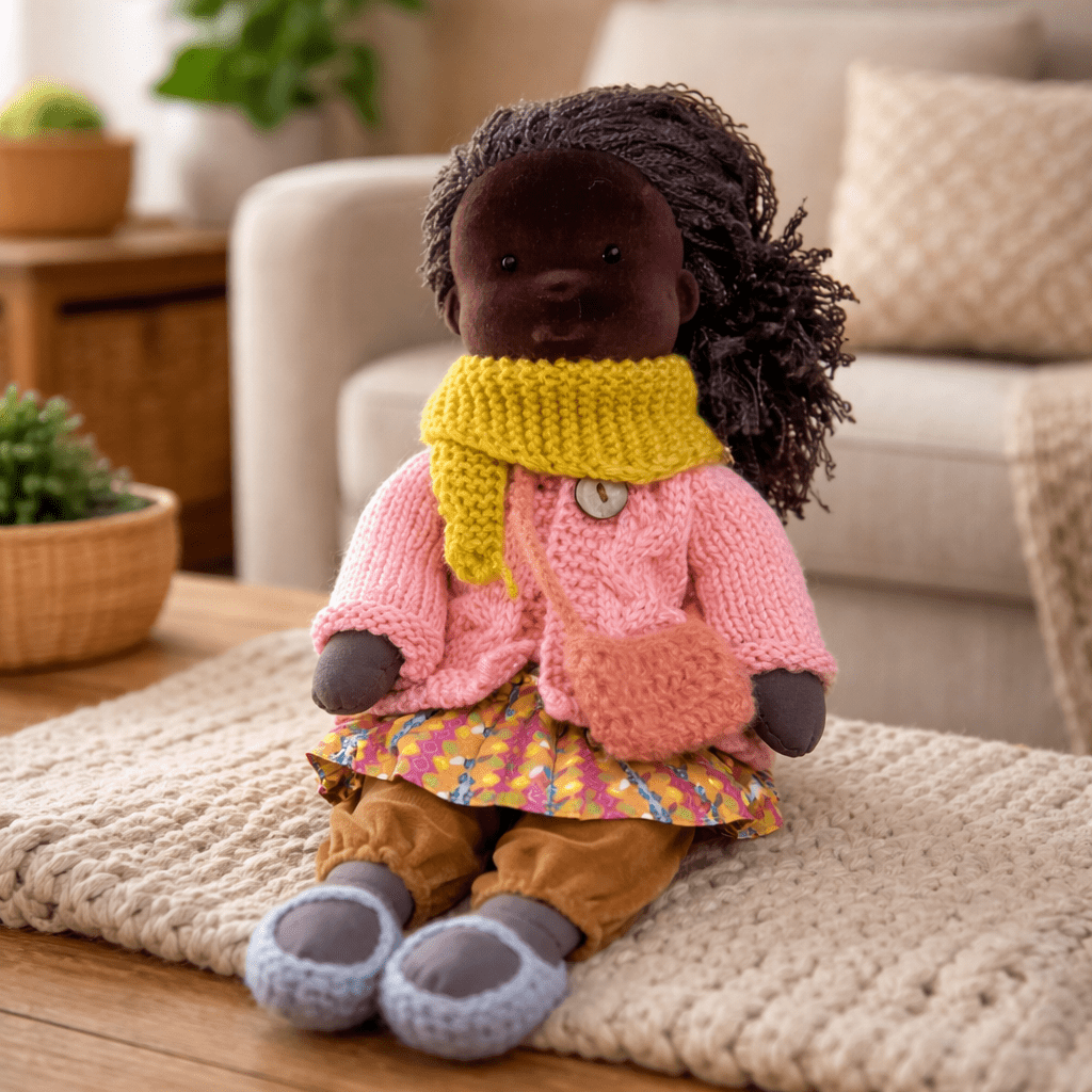 Handcrafted Cotton Doll for Imaginative Play