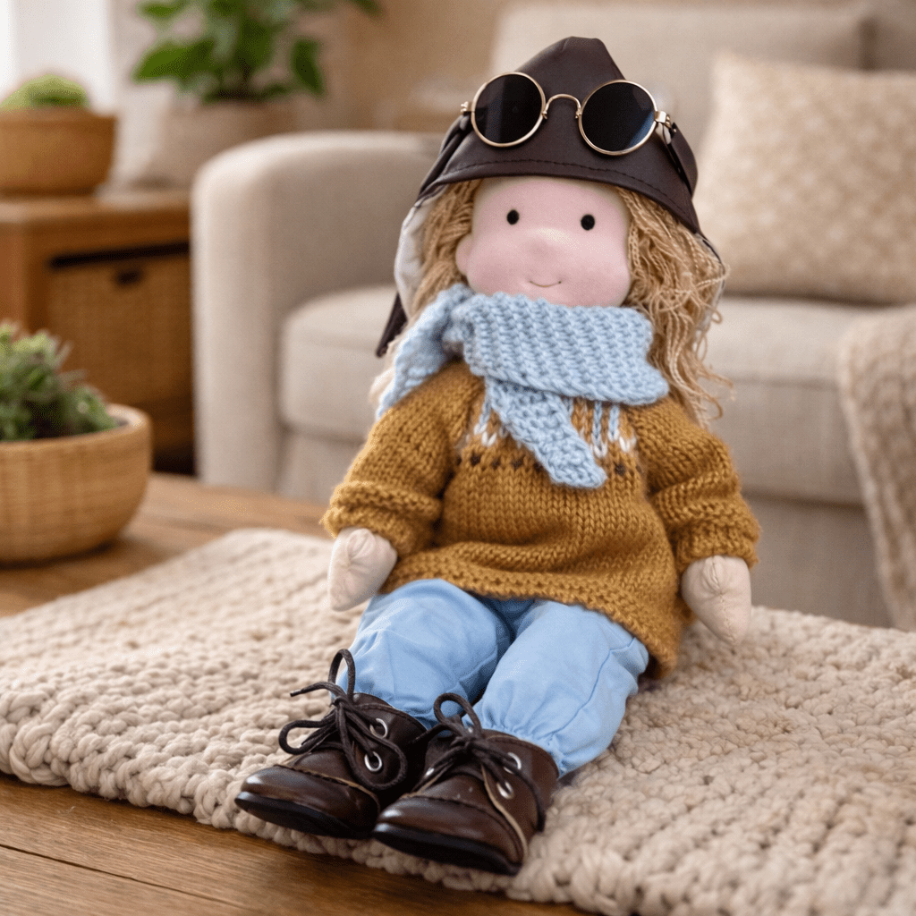 Handcrafted Cotton Doll for Imaginative Play