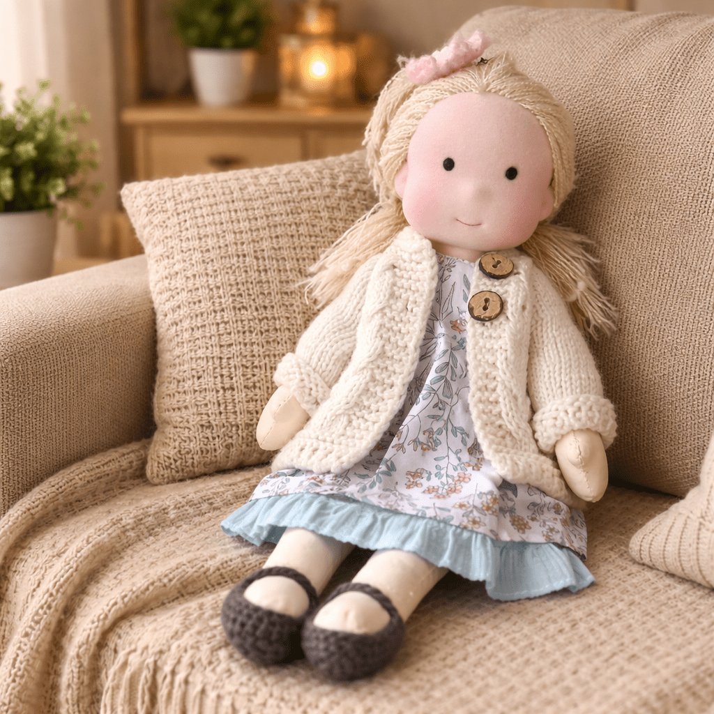 Handcrafted Cotton Doll for Imaginative Play