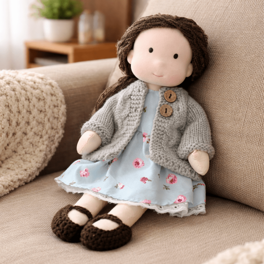 Handcrafted Cotton Doll for Imaginative Play
