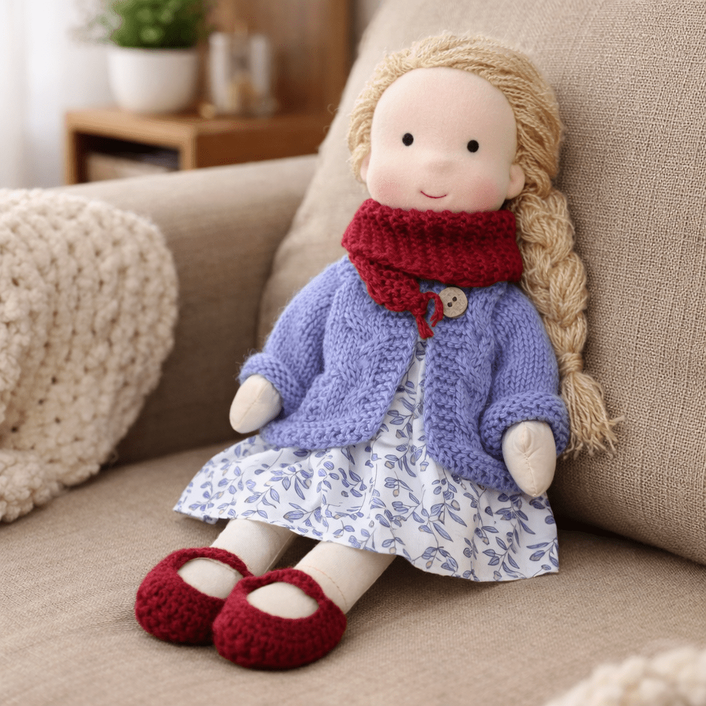 Handcrafted Cotton Doll for Imaginative Play