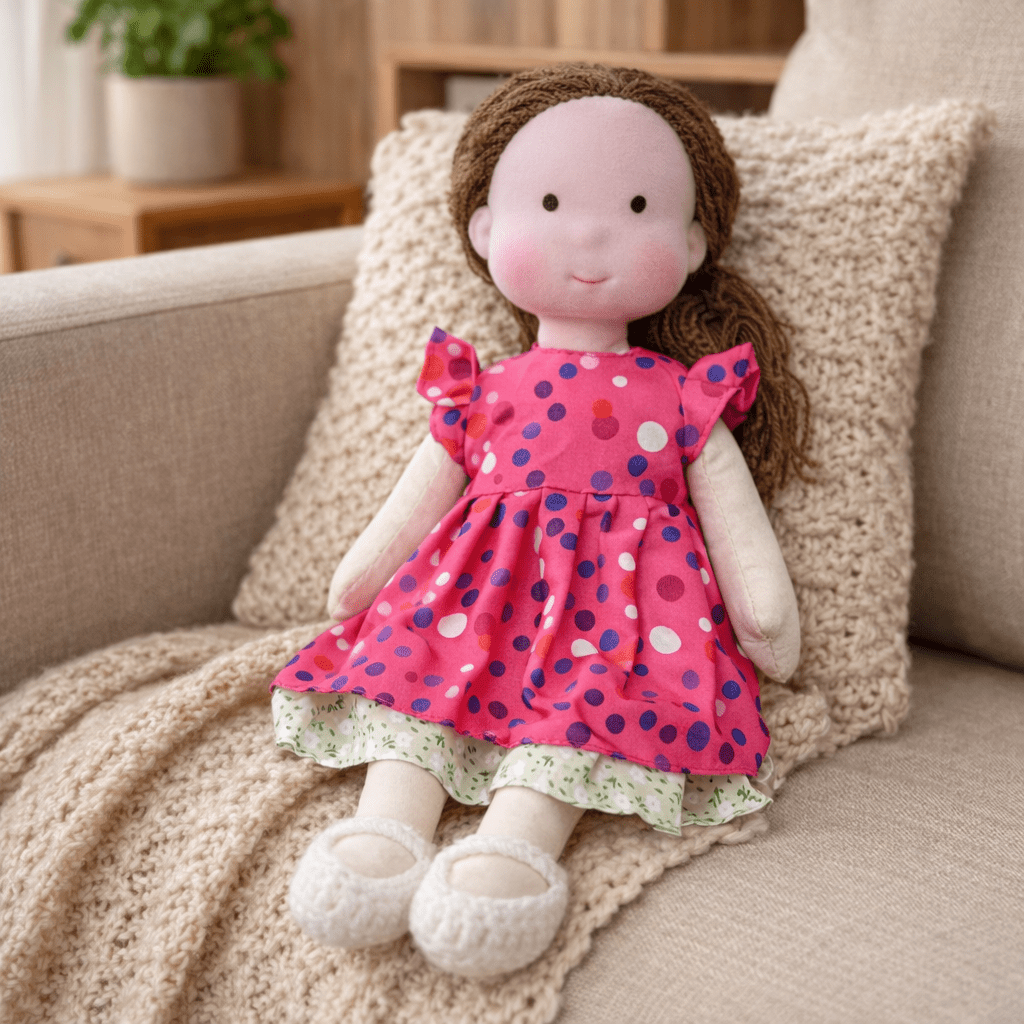 Handcrafted Cotton Doll for Imaginative Play