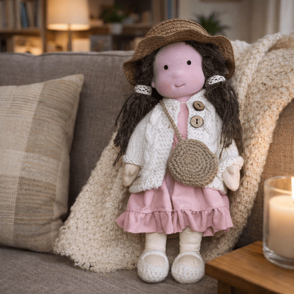 Handcrafted Cotton Doll for Imaginative Play