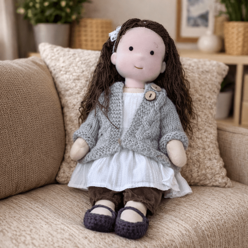 Handcrafted Cotton Doll for Imaginative Play