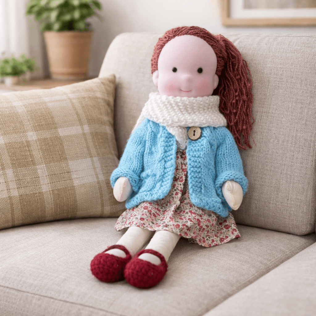 Handcrafted Cotton Doll for Imaginative Play