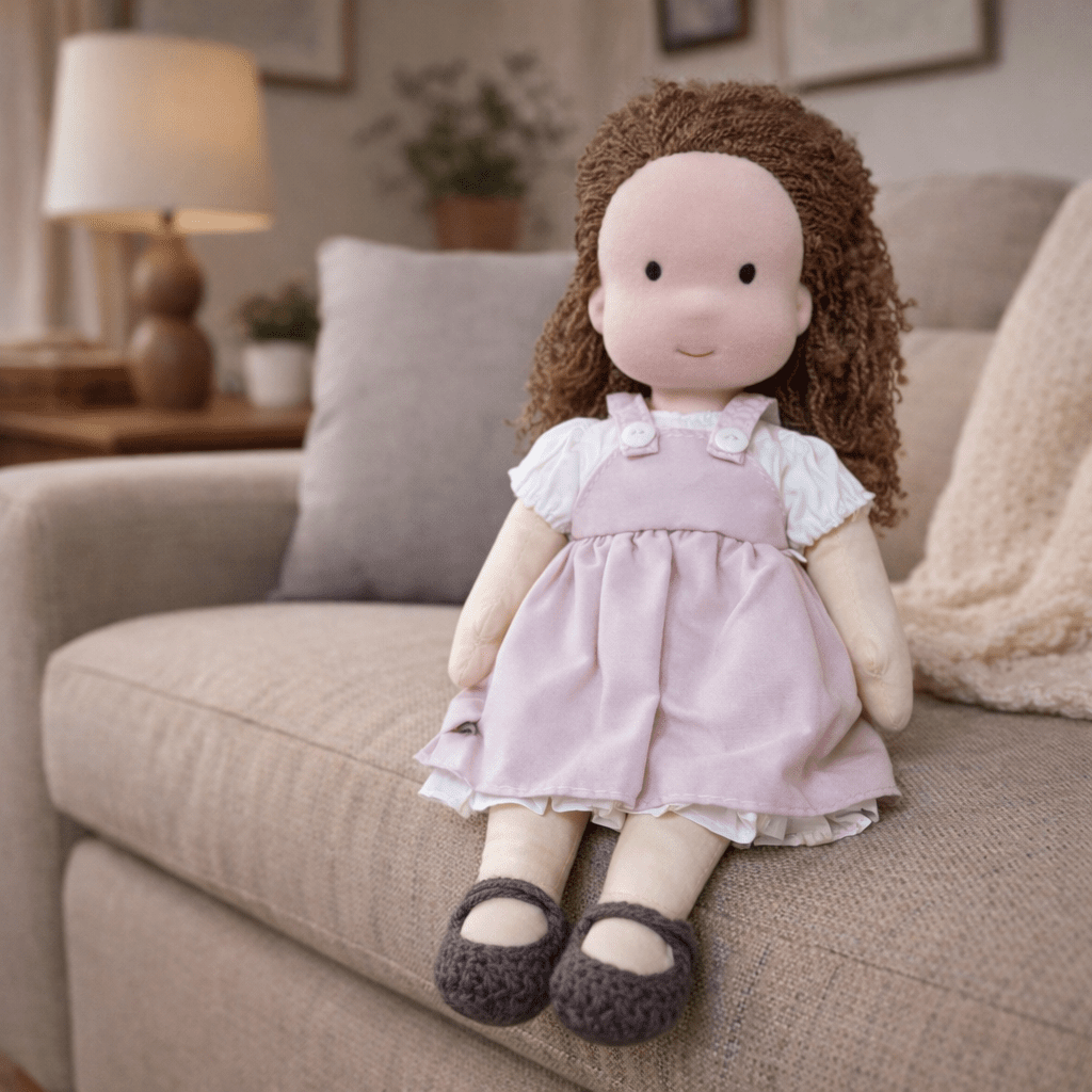 Handcrafted Cotton Doll for Imaginative Play