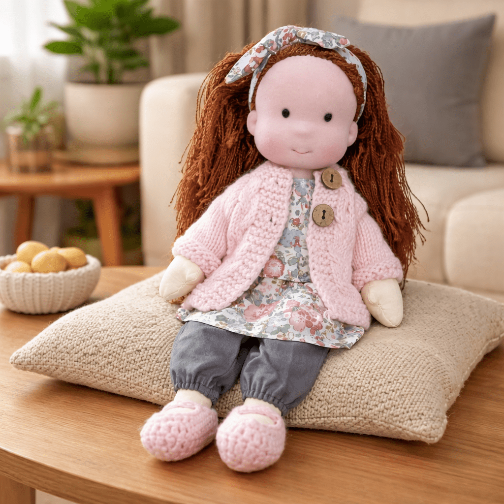 Handcrafted Cotton Doll for Imaginative Play