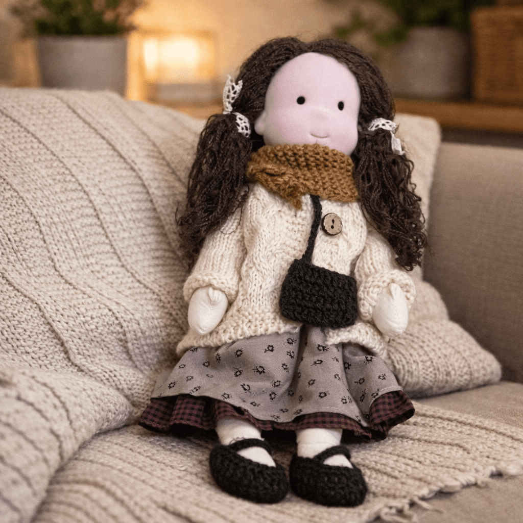 Handcrafted Cotton Doll for Imaginative Play