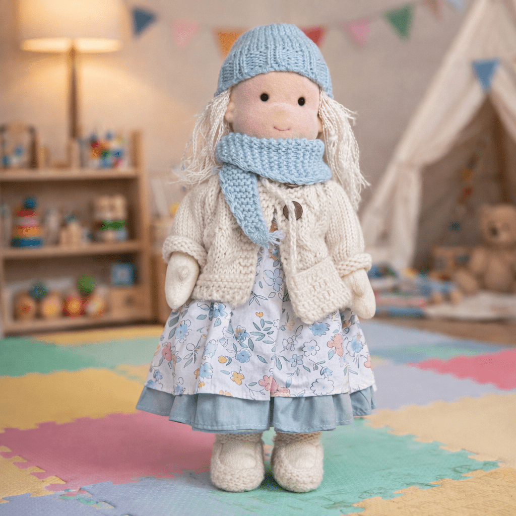 Handcrafted Cotton Doll for Imaginative Play