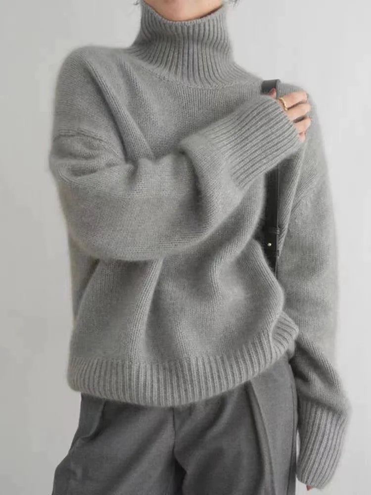 Women's Turtleneck Sweater | Long