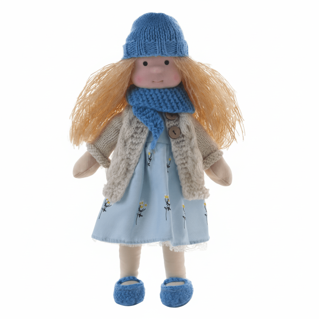 Handcrafted Cotton Doll for Imaginative Play