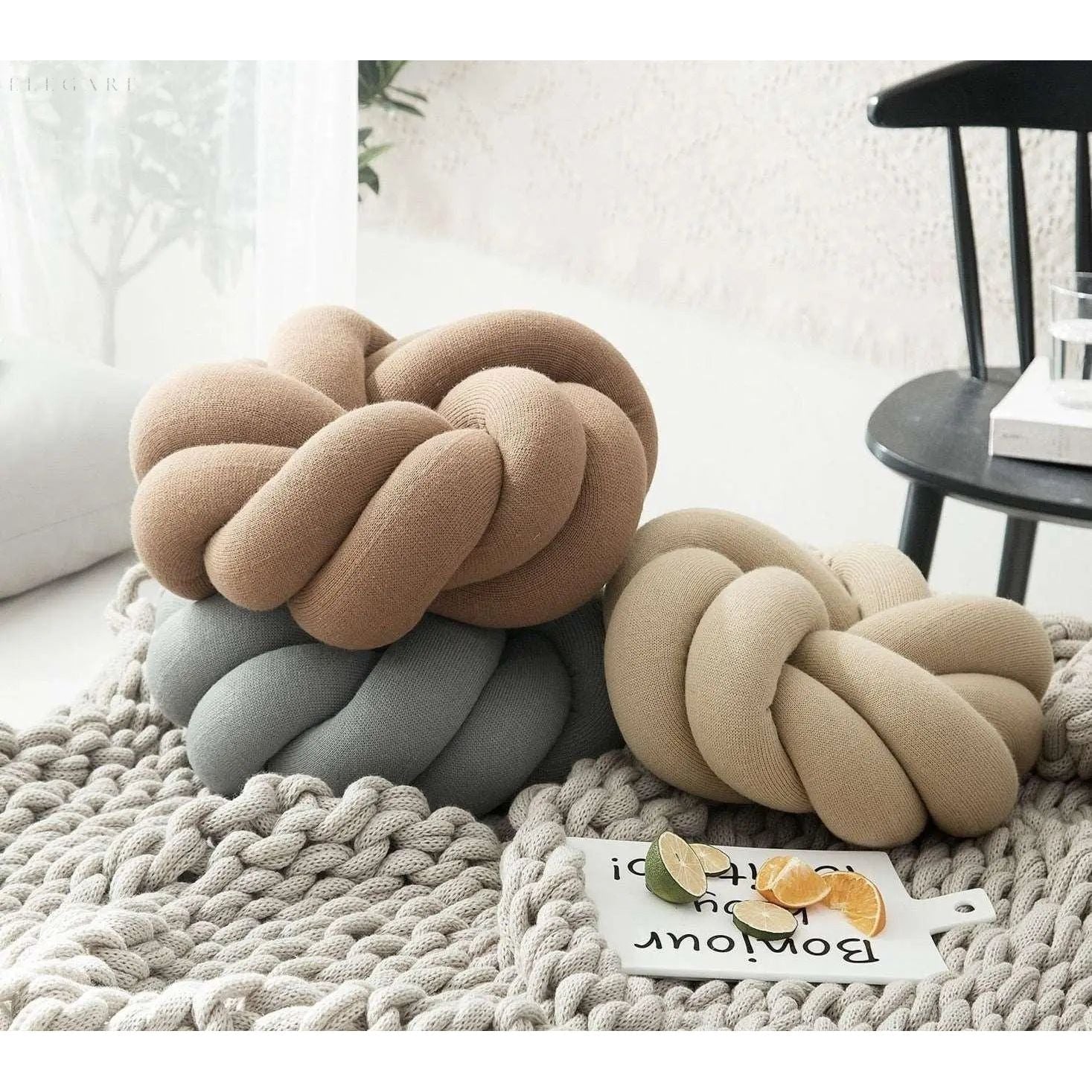 Cozy Cotton Knot Pillow