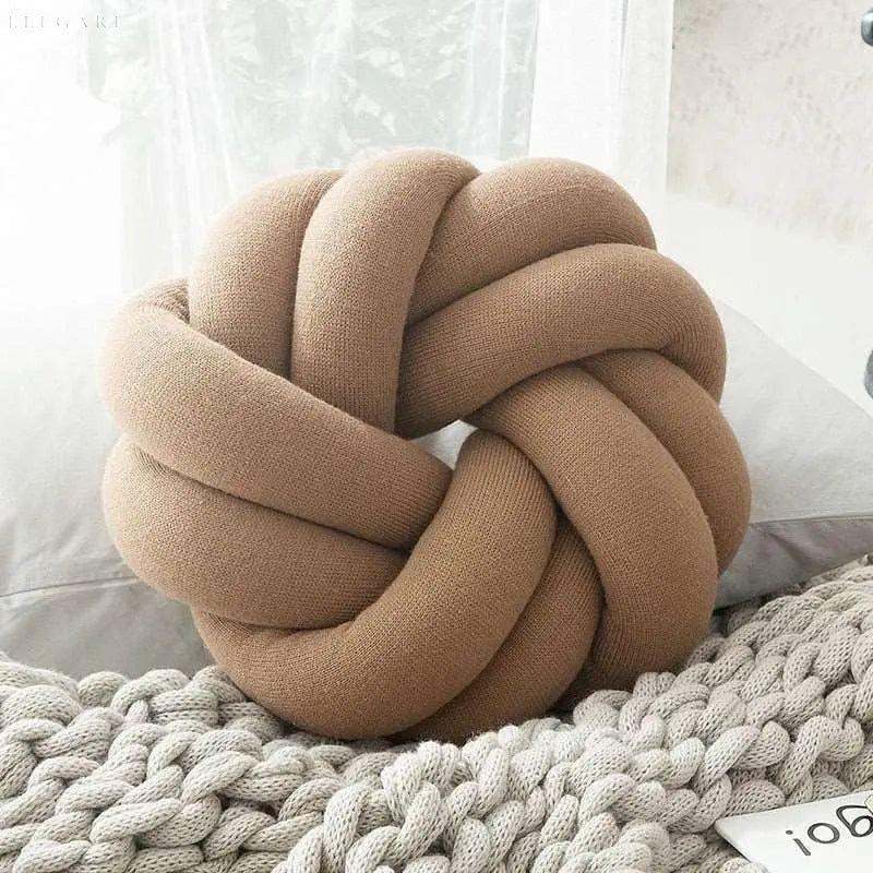 Cozy Cotton Knot Pillow