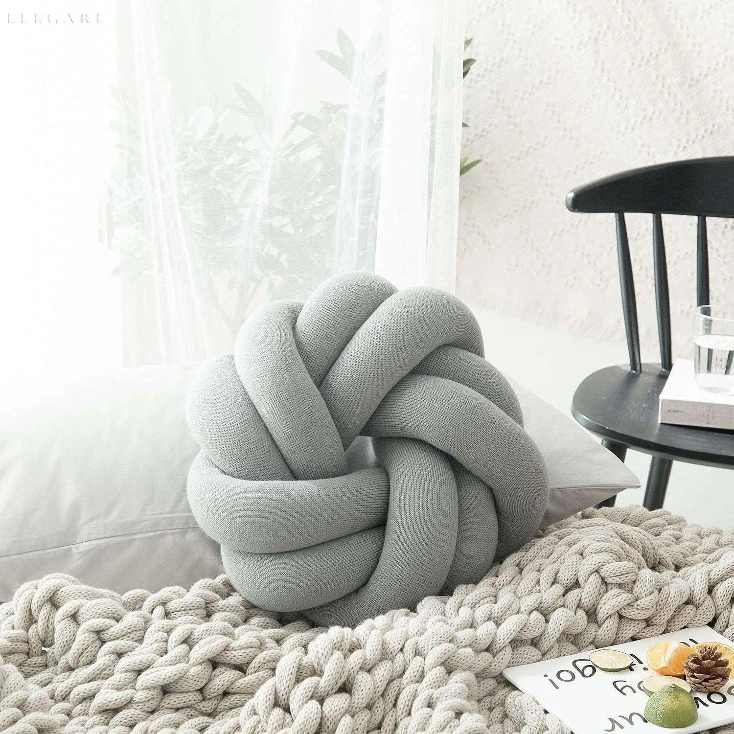Cozy Cotton Knot Pillow