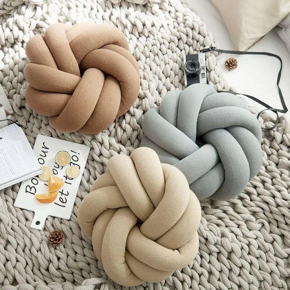 Cozy Cotton Knot Pillow