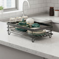Collapsible Stainless Steel Dish Rack - Space-Efficient Design for Contemporary Kitchens