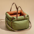 Premium Dog Car Seat with Safety Belt for Chic Travel
