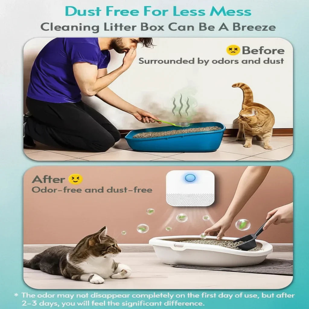 Motion Sensor Odor Neutralizer for Cat Litter Boxes