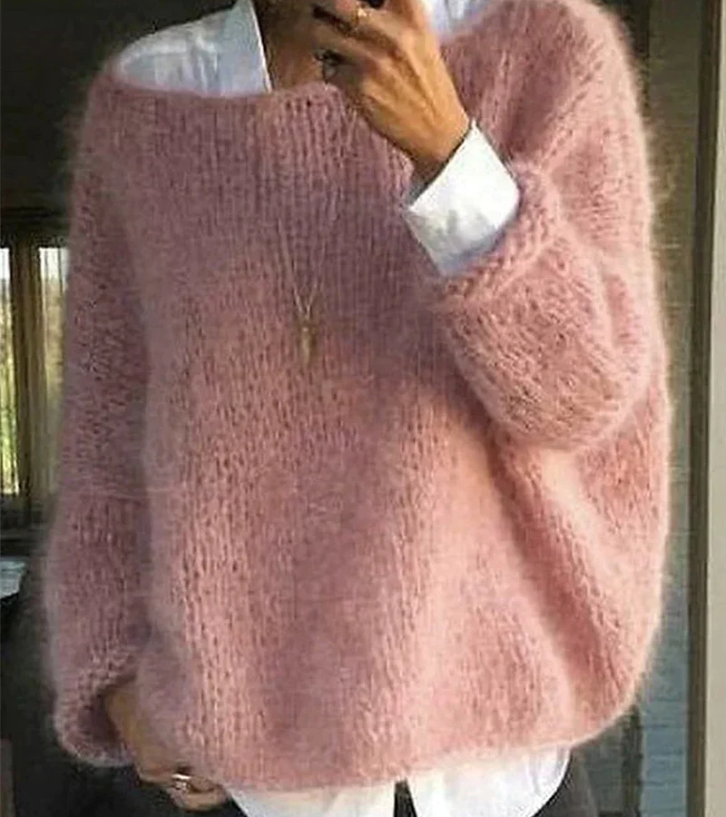Women's Oversized Knit Sweater | Long