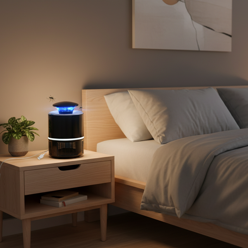 Quiet UV Mosquito Trap with USB Connectivity and Shock-Resistant Design