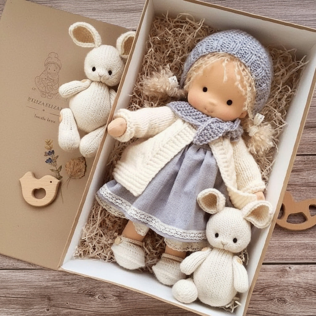 Handcrafted Cotton Doll for Imaginative Play