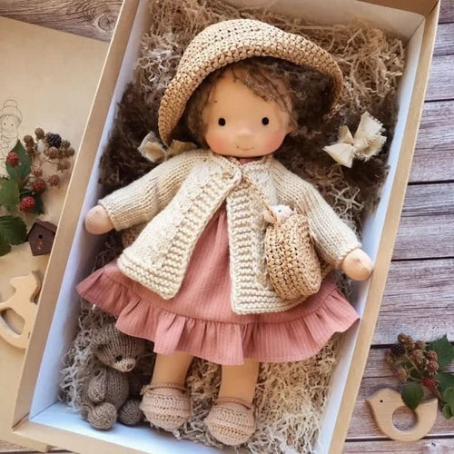 Handcrafted Cotton Doll for Imaginative Play