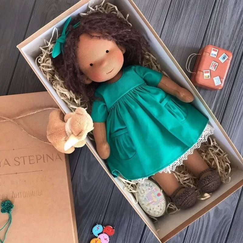 Handcrafted Cotton Doll for Imaginative Play
