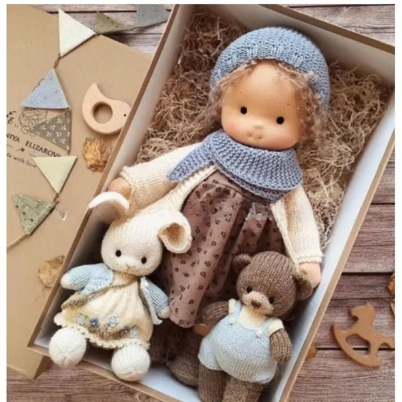 Handcrafted Cotton Doll for Imaginative Play