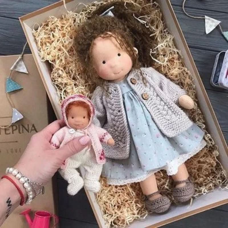 Handcrafted Cotton Doll for Imaginative Play